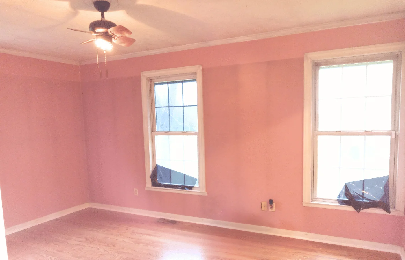residential wall painting pink color