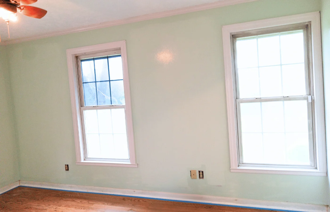 residential wall painting lime green color